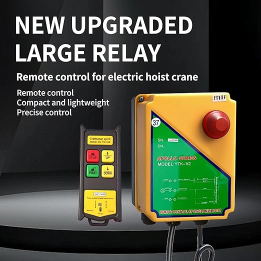 2200lbs Electric Hoist with Wireless Remote Control,110v Electric Hoist with Remote Control, 40ft/20ft Lifting Height & Motor, Lift Hoist for Factories Warehouses Construction Site Attic