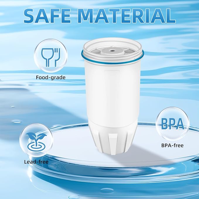 Upgraded Water Filter Replacement for ZERO Water Pitcher, 3 Pack Water Filters Replacement for ZR-001, ZR-017, ZD-010RP, ZP-010, 5 Stage Filter System, Reduce Lead, TDS by APPLIANCEMATES