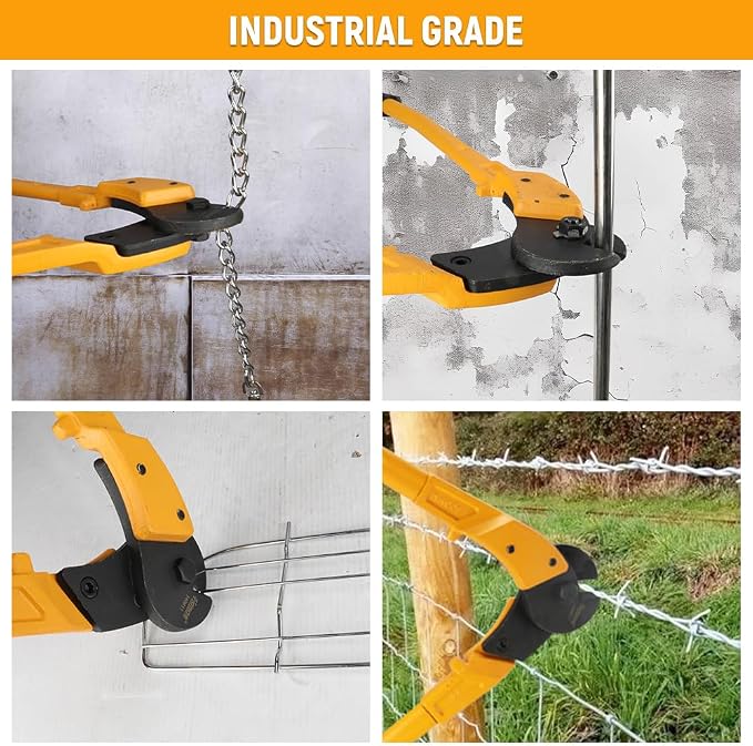 Hoteche 24-Inch Heavy Duty Wire Rope Cutter, Steel Wire Cutters Heavy Duty Industrial Strength Cable Cutter for Hard Wire Ropes, Stainless Steel Wire Visit the MAXPOWER Store