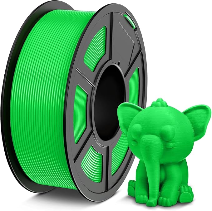 TECBEARS PETG Filament 1.75mm 1KG, 3D Printer Filament PETG, Strong Toughness, 1KG(330M) Filament High Precision, Dimensional Accuracy ±0.02mm,Green