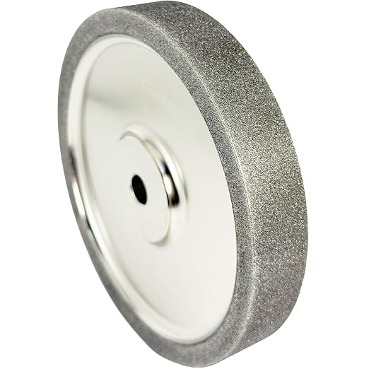 6" CBN Grinding Wheel 80 Grit for Bench Grinder, 1/2" Arbor, 1" Wide, Sharpening Wheel for HSS Tools, Lathe Chisels and Woodturning Tools