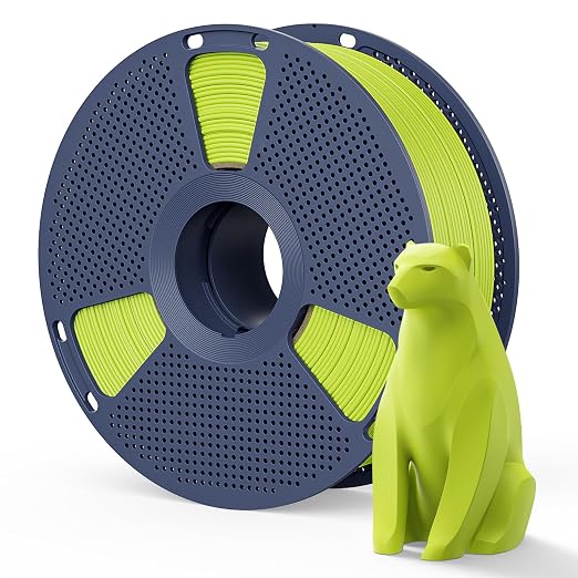 Matte PLA Filament 1.75mm Lime Green Color, 1kg(2.2lbs) SUNLU 3D Printer Filament, Smooth Matte Finish, Less Brittle, Reduced Layer Line Appearance, Sprout Green