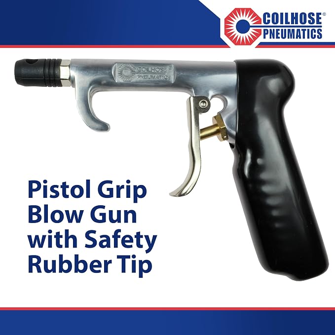 Coilhose Pneumatics 700-SR 700 Series Blow Gun with Safety Rubber Tip
