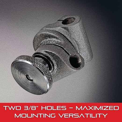 Starrett Swivel Post Snug Only Allows Universal Indicator Adjustment - Ideal for Wood Working and Metal Working - Two 3/8" Holes - 657H