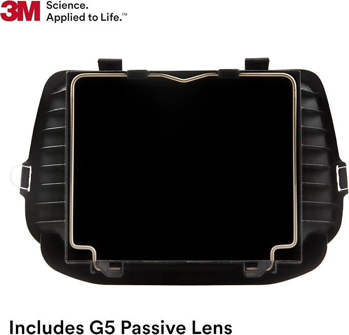3M Speedglas G5-03 E Welding Helmet 09-0100-P10, Passive Filter, No ADF, Ergonomic, Adjustable Head Suspension