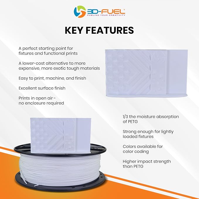 3D-Fuel Tough Pro PCTG Filament for 3D Printing, Better, Daffodil Yellow