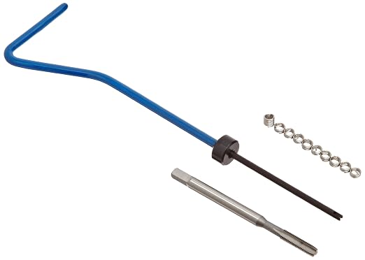 E-Z Lok EK30210 Helical Threaded Insert Kit, 304 Stainless Steel, #4-48 Thread Size, 0.112" Installed Length (Pack of 10)