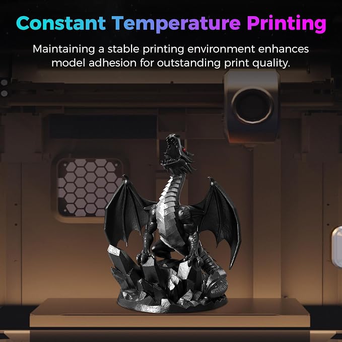 Creality Official K2 SE/K1 SE Enclosure, Transparent Cover Dustproof Tent Constant Temperature Noise Reduce Protective Cover, Customized Transparent Enclosure for Creality K1 SE and K2 SE 3D Printer