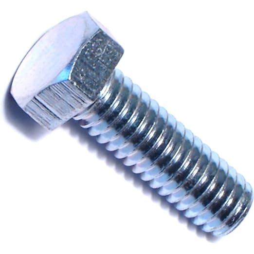 Hard to Find Fastener Tap Hex Bolts, Durable Corrosion-Resistant Steel Hex Head Bolt for Home Improvement, DIY, Construction, 5/16-18 x 1, Pack of 100