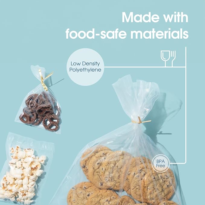 12" X 15" Open-End Flat Poly Bags (1000 Count) - 1.1 Mil Clear Plastic Bags for Clothes, Packaging, Shipping, Storage - No Adhesive Strip - Spartan Industrial