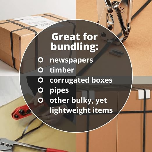 IDL Packaging - P-300, C-3005 Strapping Tool Set for 5/8" Polypropylene (PP) Strapping - Tensioner and Sealer for Poly Banding - Packaging Strapping Tool Kit