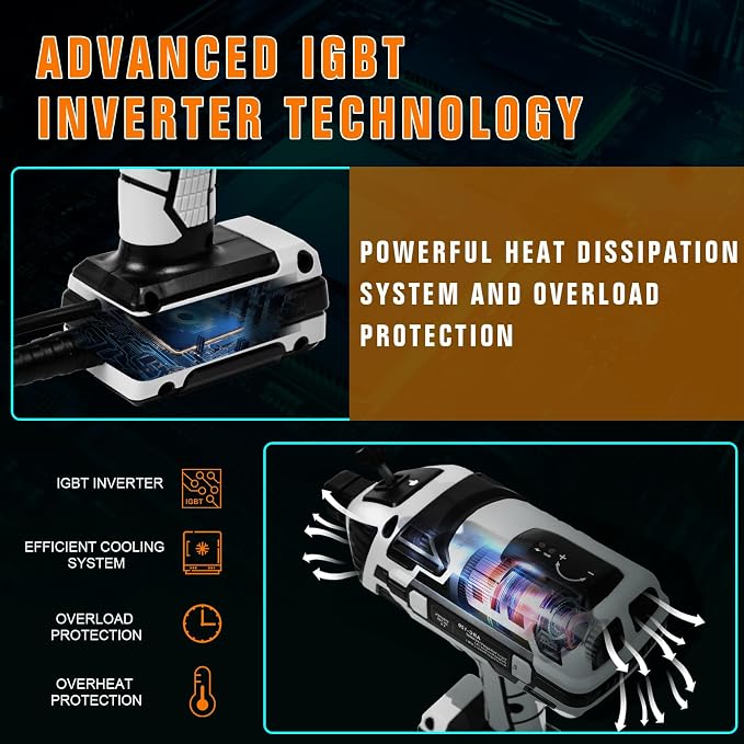 TRQWH Portable Welder Machine 110V ARC Handheld Welder & Auto Darkening Welding Helmet