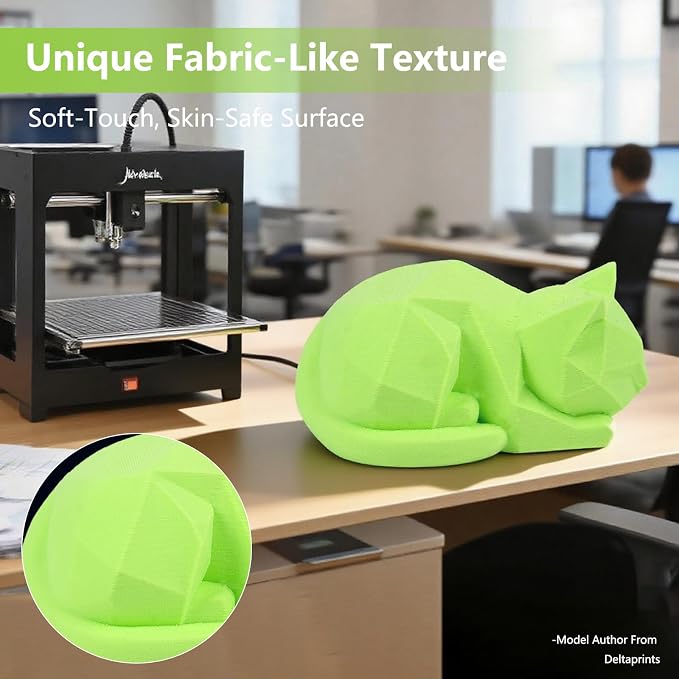 Siraya Tech Flex TPU Air - Lightweight Active Foaming Flexible 3D Filament, Adjustable Hardness 65A-82A, High-Speed Printing, Easy to Use, for Wearables, Sports Gear & Soft Prototypes (Green, 1kg)