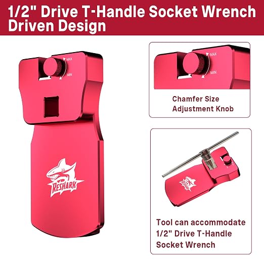 9-in-1 Inner-Outer PVC Pipe Deburring Tool Kit, Adjustable Chamfers PVC Chamfer Tool for 9 Sizes: 0.5 Inch to 4 Inch Plastic Pipes, Professional Effective PVC Pipe Reamer for SCH40 PVC, CPVC Pipes