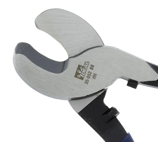 Ideal Electrical 35-052 Cable Cutter - 9.5 in., by-Pass Cutter Blades Wire Cutting Tool for 2/0 Copper, 4/0 Aluminum