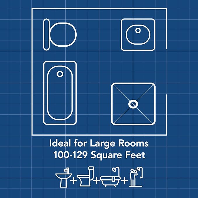 Broan-NuTone Bathroom Exhaust Fan, Easy Install, Powerful 110 CFM, Quiet 1.0 Sones, Energy Star