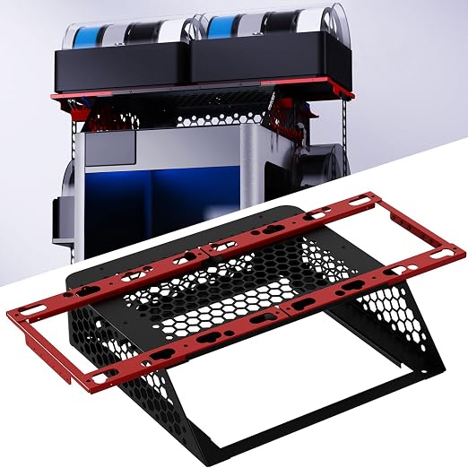 BIQU Panda Perch H2 AMS Stand Holder for Bambu-Lab H2D H2S H2C 3D Printers, AMS Stack to Hold 2 AMS/AMS 2 Pro, AMS HT Storage Stacks Compatible, Space Saving for Makers with Limited Space