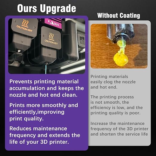 MPVD™ Hotend for Bambu Lab X2D P2S H2D H2S H2C A1 A1mini Nozzle Upgrade Nano-Coating Anti-Stick Filamant High Hardness 2800HV for Bambu lab P2S Nozzle Anti-Clog H2D Nozzle Bamboo 3D Printer