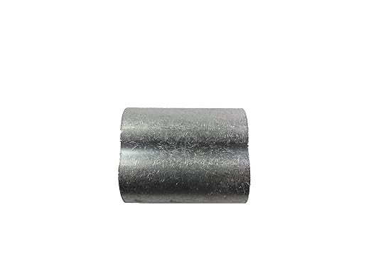 MIL-SPEC Aluminum Swage Sleeves Clip & Ferrules (7/16/ inch) – Oval Duplex Wire Rope Cable Crimping Loop Fittings (Pack of 10)
