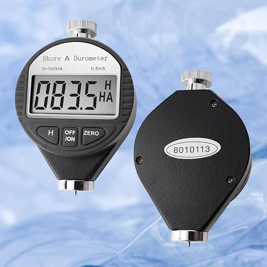 Durometer Tester Shore A Hardness Tester, Rubber Tire Durometer Gauge 0~100HA Digital Hardness Meter with Large LCD Display