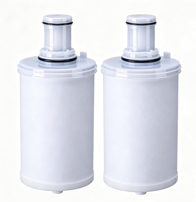 2 Pack 100186 Replacement Filter Cartridge Compatible with Amway espring Water Filter System, High-Precision Filter element, Retains Beneficial Minerals Such As Calcium and Magnesium