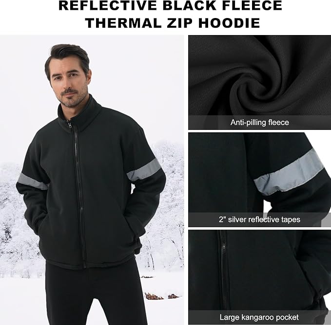 3 in 1 Safety jacket,Reflective high Visibility Hooded jacket,Hi Vis Bomber Jacket shell and fleece lining,Waterproof,ANSI Class 3 Black Bottom Lime,5XL