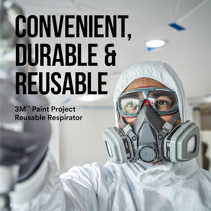 3M P95 / Organic Vapor Paint Project Reusable Respirator 6311, Large Size, NIOSH-APPROVED