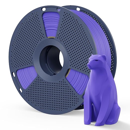 Matte PLA Filament 1.75mm, 1kg(2.2lbs) SUNLU 3D Printer Filament, Smooth Matte Finish, Less Brittle, Reduced Layer Line Appearance, Lavender Purple