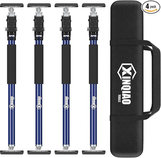 XINQIAO Cabinet Jacks for Installing Cabinets, Heavy Duty Third Hand Support System Adjusts from 27.6 in to 45.3 in, 4 PCS