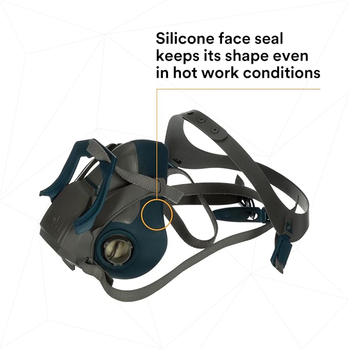 3M Rugged Comfort Quick Latch Half Facepiece Reusable Respirator
