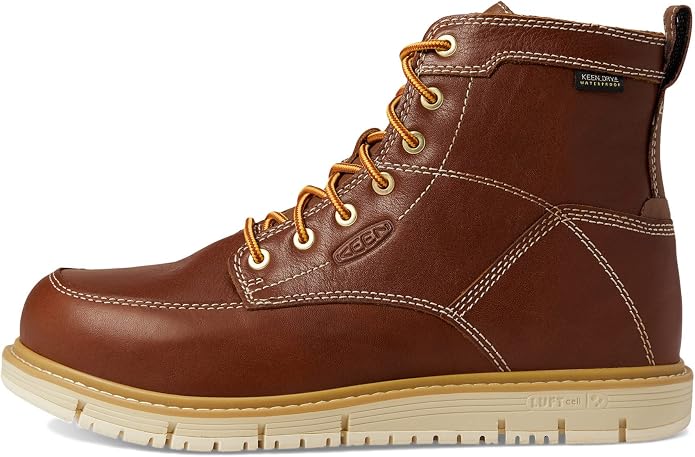 KEEN Utility Men's San Jose 6" Alloy Toe Waterproof Wedge Work Boots