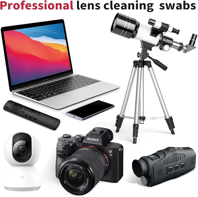 Tiny 2.5MM Cleaning Swabs – Effortlessly Clean Camera Sensors, Electronics & PCBs – ESD-Safe, No Residue, No Scratches (Red-10Packs, Electrostatic adsorption)