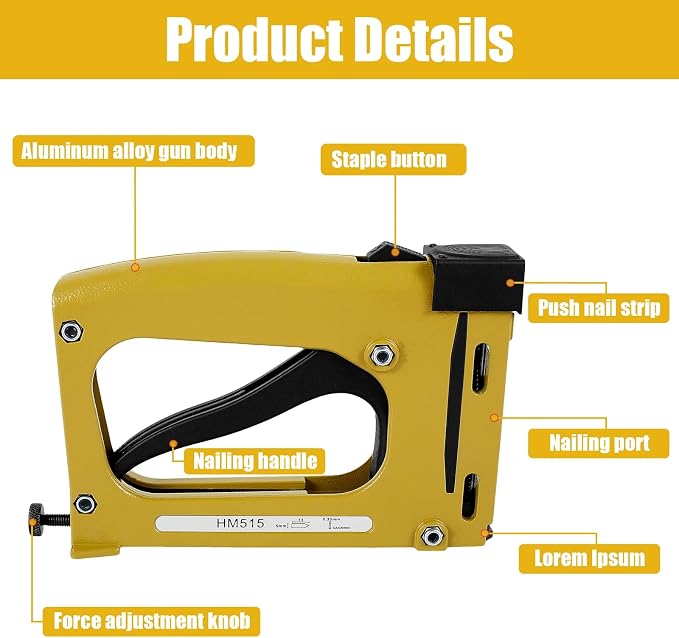 Picture Frame Stapler with 2000 Refill Points, Point Drivers for Picture Framing Hand Frame Stapler Picture Framing Supplies for Artist Framing Paintings and Pictures