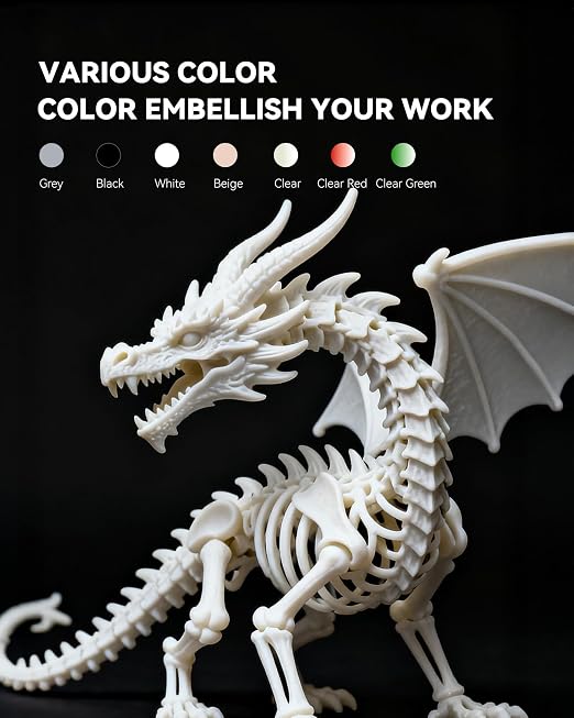 SUNLU Upgraded 2KG ABS Like Resin with Enhanced Strength and Toughness, High Compatibility 3D Printer Resin, 2000G White