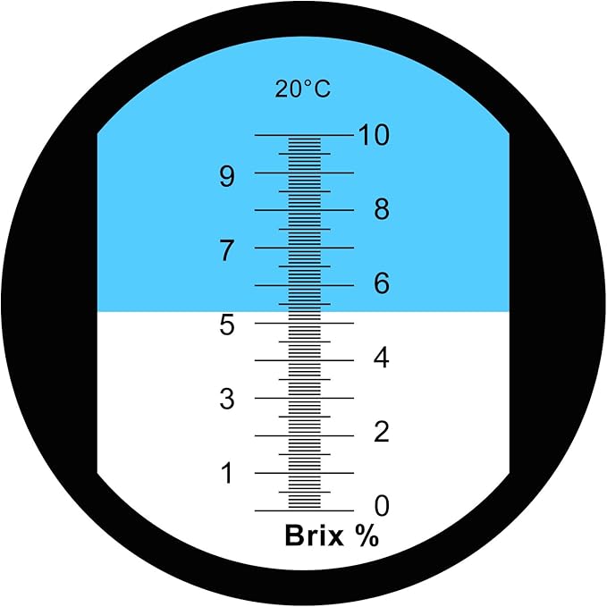 0-10% Brix Refractometer with ATC Low-Concentrated Sugar Content Solutions Accuracy 0.1% Maple Sap Cutting Liquid CNC Maple Syrup Makers Tea