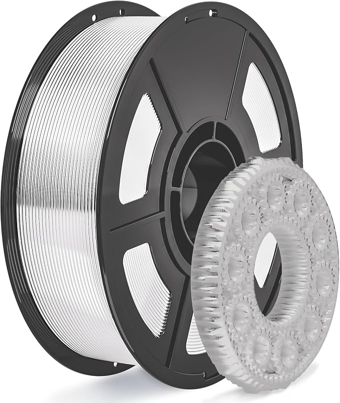 iSANMATE Transparent PETG HF Filament 1.75mm 50-400mm/s Rapid PETG High Speed PETG 3D Printer Filament 1KG High Precision,Strong Toughness,for Bambu Lab 3D Printers,AMS,AMSLite-Clear