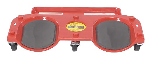 Vestil KNEE-D Plastic Rolling Knee Dolly 10 In. x 20-1/4 In. x 3-1/2 In. 350 Lb. Capacity Red