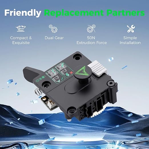 Creality Ender 3 V4 Extruder, Official Ender 3 V4 Extrusion Kit Direct Drive Extruder Dual Gear Smooth Feeding High Speed Printing Extruder for Ender 3 V4