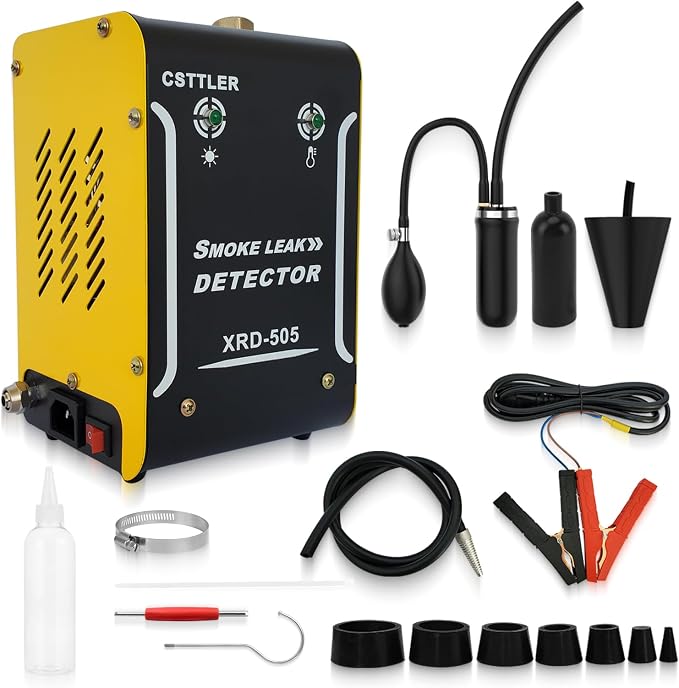 Smoke Machine Automotive with Built-in Air Pump， Automotive Smoke Machine- 12V DC,Smoke Tester Automotive for Cars, Motorcycles, Trucks, Boats, ATVs
