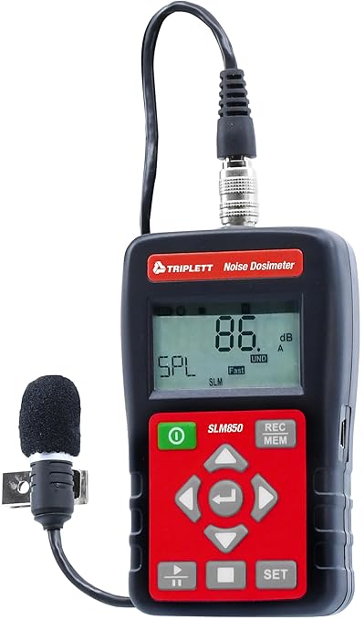 Triplett SLM850 Noise Dosimeter/Sound Datalogger - Record up to 1000k Readings