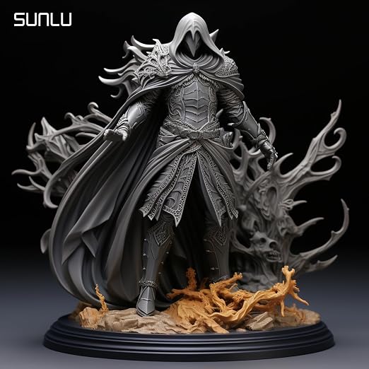 SUNLU 14K Water-Washable Standard Resin 3000g, High Precision for Miniatures, Water-Washable 3D Printer Resin, Fast Curing for LCD/DLP/SLA 3D Printers, 2KG Dark Grey