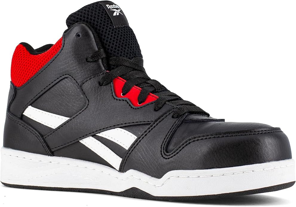 Reebok Work Mens's BB4500 Work High Top Sneaker Black/Red 11.5 X-Wide