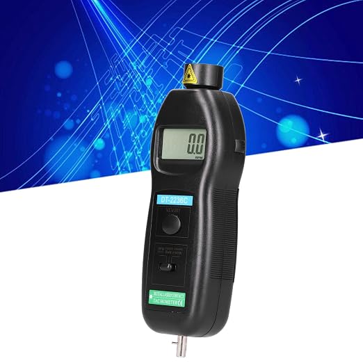 DT2236C Digital Photo Tachometer Pocket Rotation Speed Tester 0.5-19999 RPM Non Contact 2.5-99999 RPM