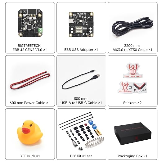 BIGTREETECH EBB 42 GEN2 Extruder Breakout Adapter Board Support CAN & USB Communication for Nema14 42mm Stepper Motor