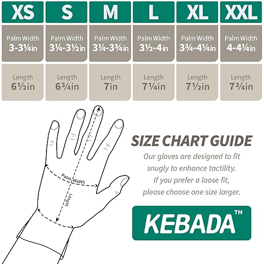Kebada W1 Work Gloves for Men and Women, PU Coated Safety Gloves with Grip, Touchscreen, Ideal for Warehouse Package Handling, Construction, Gardening, Grey XS