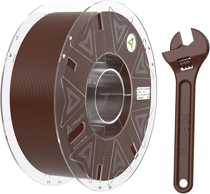 Creality Official PETG Carbon Fiber Filament 1.75mm, PETG-CF 3D Printer Filament, 300mm/s High Speed Hyper PETG-CF, Excellent Mechanical Properties, Fits for All 3D Printers, 1 KG 1 Spool Rrimson
