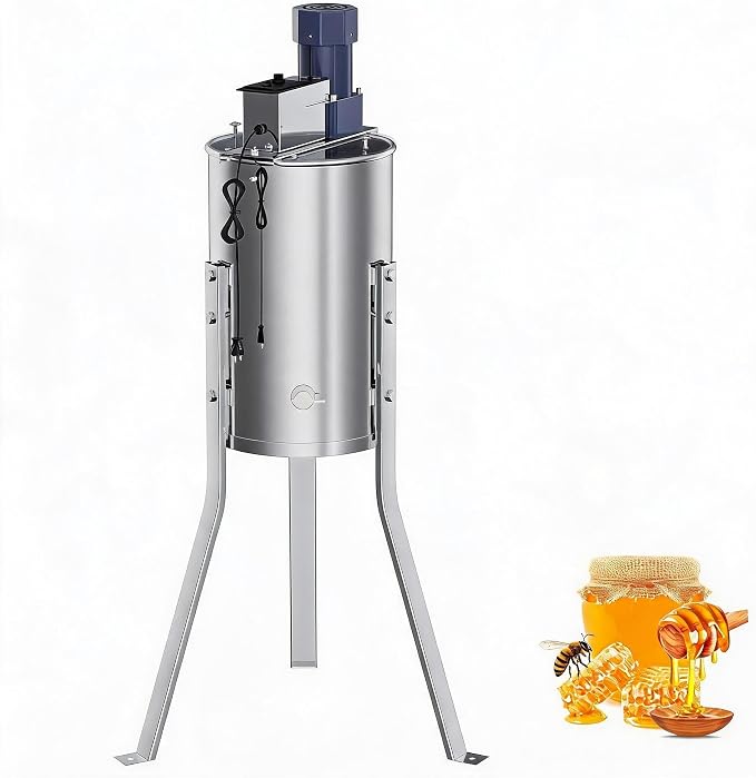 2-4 Frame Honey Extractor Spinner, Electric Beekeeping Centrifuge