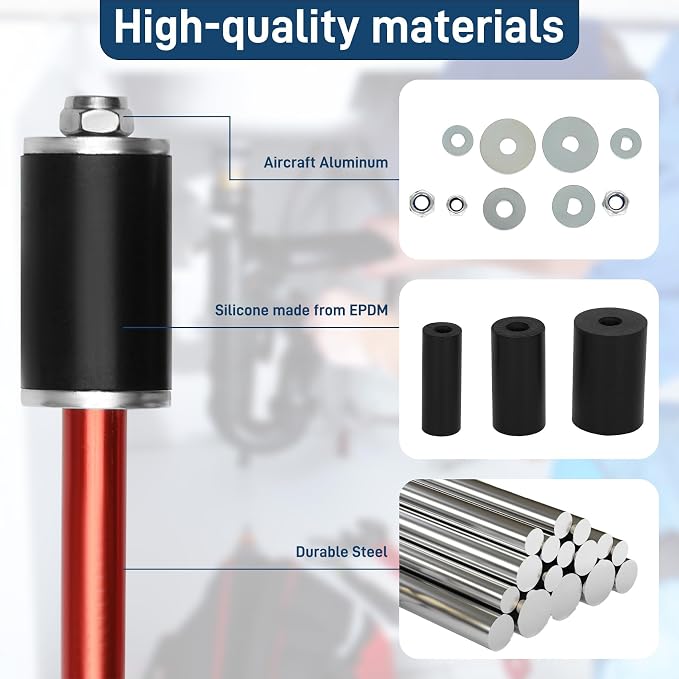 Plumbing Plug Tool Kit (3 Tools) for 1/2", 3/4" and 1" Sized Pipes, Plumbing Plugs for Fast Water Line Repairs, with Replacement Parts Gasket Nut, No Draining Needed