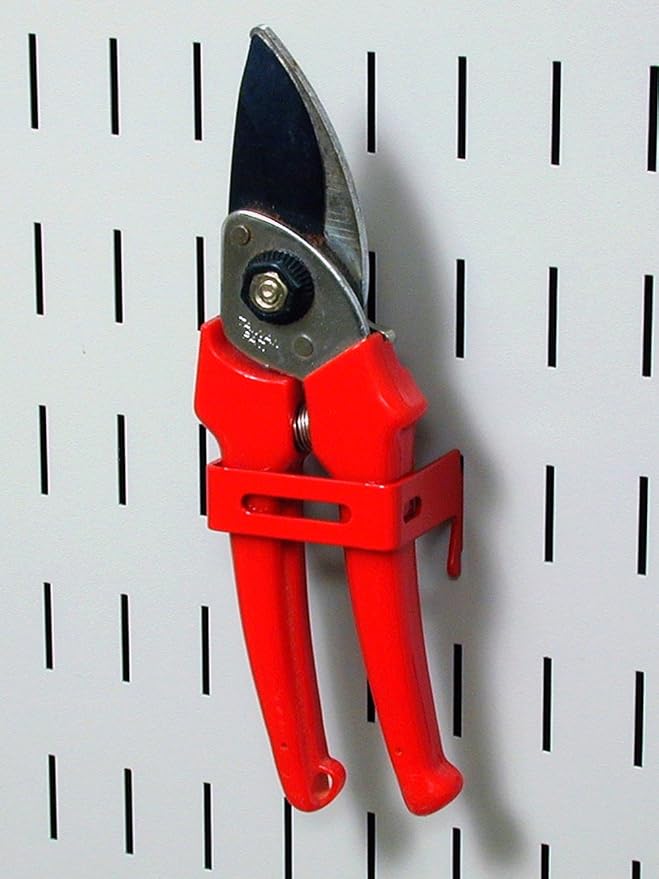 Wall Control KT-400-WRK R Slotted Tool Board Workstation Accessory Kit for Wall Control Pegboard Only, Red