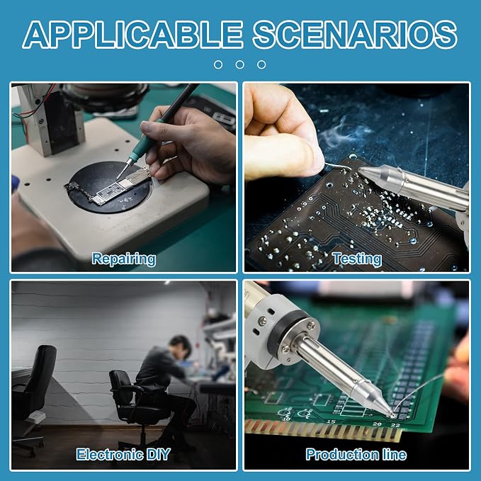 Desoldering Gun S-993A 110V 100W 50HZ Electric Desoldering Gun Solder Sucker Gun Suction Tin Gun with Vacuum Desordering Pump